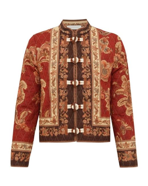 Zimmermann Brown Aster Bomber Jacket