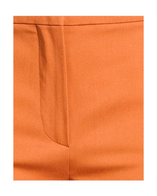 Max Mara Orange Plain Colour Casual Trousers