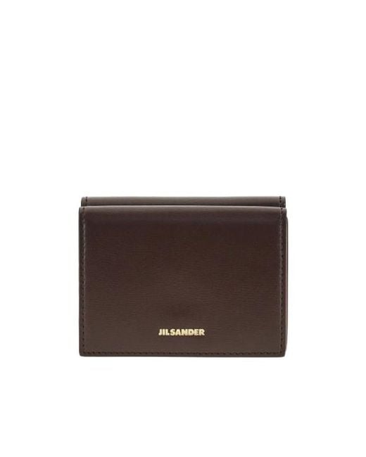 Jil Sander Brown Mini Wallet