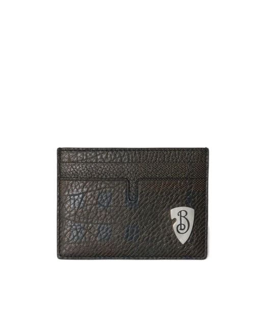Burberry Black B-Shield Card Holder for men