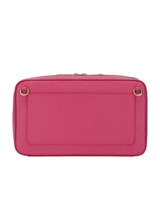 Dolce & Gabbana Pink Logo-Embossed Small Camera Bag