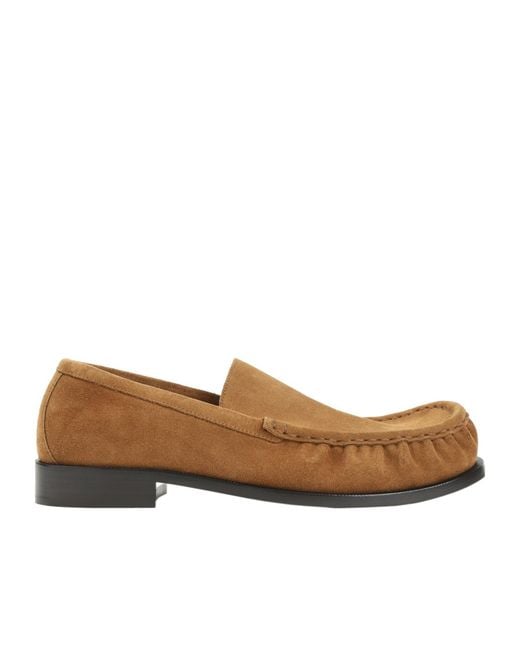 Dries Van Noten Brown Round-Toe Loafers for men