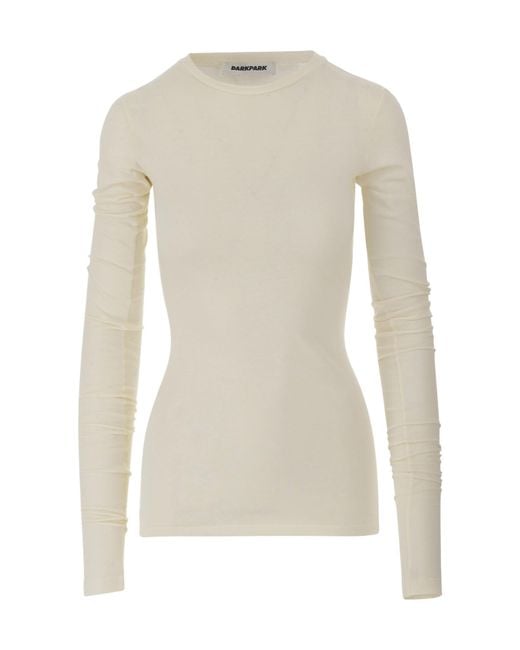 DARKPARK White Slim-Fit Long Sleeve T-Shirt