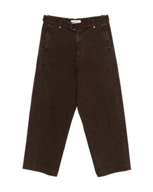 Entire studios Brown Gully Belted Wide-Leg Pants for men