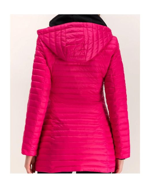 EA7 Pink Logo Details Down Jacket