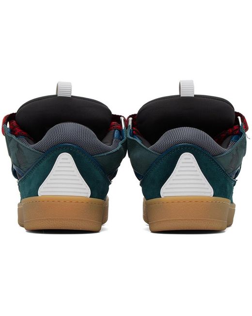 Lanvin Blue Curb Low-Top Sneakers for men