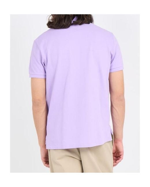 Polo Ralph Lauren Purple Polo Pony-Embroidered Polo Shirt for men