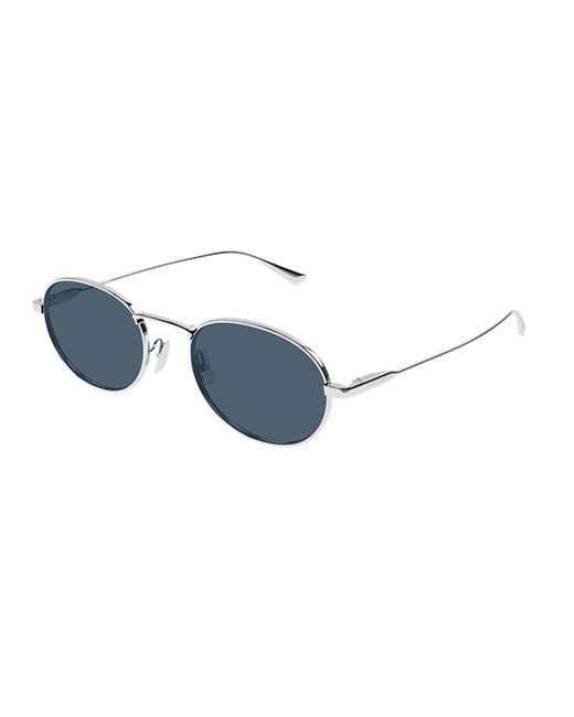 Saint Laurent Blue Eyewear Round-Frame Sunglasses for men