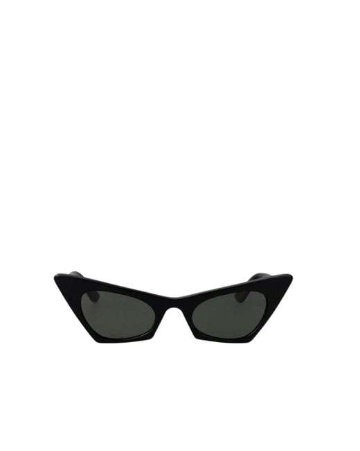 McQueen White Eyewear Cat-Eye Frame Sunglasses