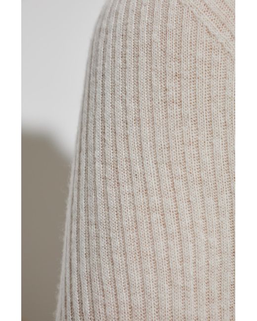 Fabiana Filippi White Turtleneck Knitted Jumper