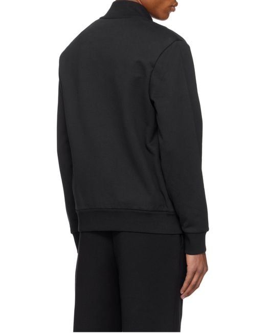 Moncler Blue Tricolor-Trimmed Cotton Zip-Up Sweatshirt for men