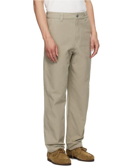 A.P.C. Green Fergus Straight Leg Pants for men