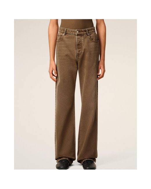 AMI Natural Cotton Loose-Fit Jeans for men