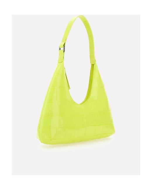 By Far Yellow Amber Leather Shoulder Bag