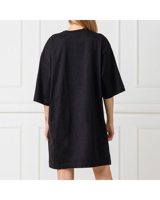 MSGM Black Logo Dress