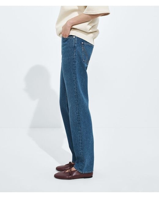 Bottega Veneta Blue Medium Straight Jeans