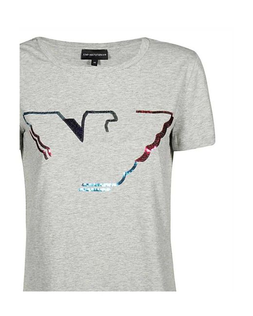 Emporio Armani Gray Item O-Neck Short-Sleeved T-Shirt
