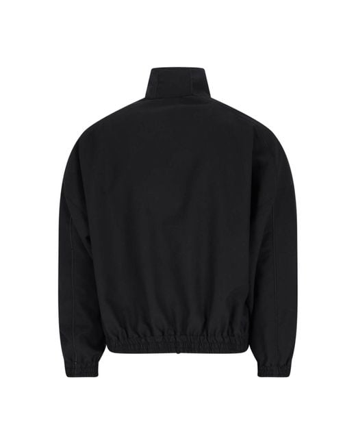 Willy Chavarria Black Ruff Rider Bomber Jacket for men