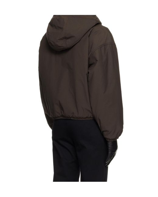 Canada Goose Brown Alberni Reversible Fleece Hooded Jacket