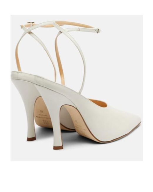 Magda Butrym White 115 Leather Pumps