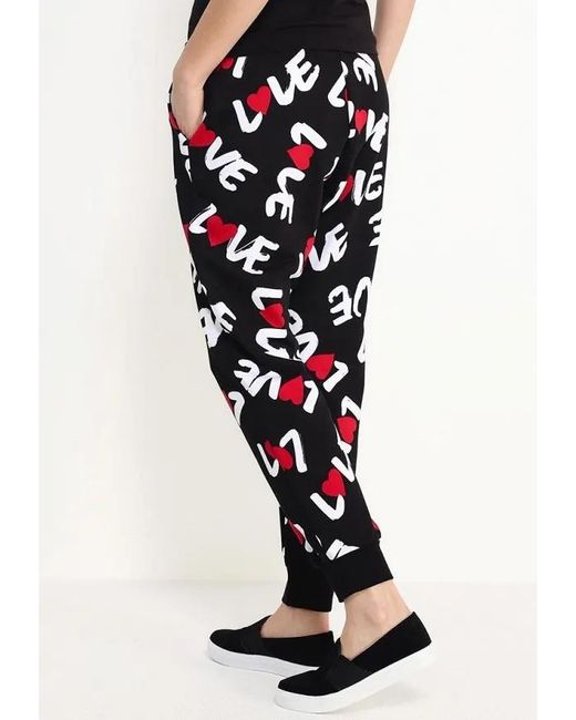 Moschino Black Logo Details Sweatpants