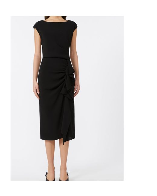 Max Mara Black Bodycon Cady Dress