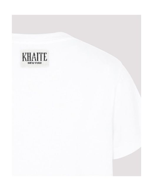 Khaite White The Emmylou Crewneck T-Shirt