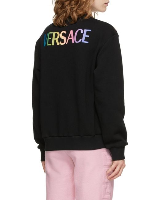 Versace Blue Medusa-Motif Sweatshirt
