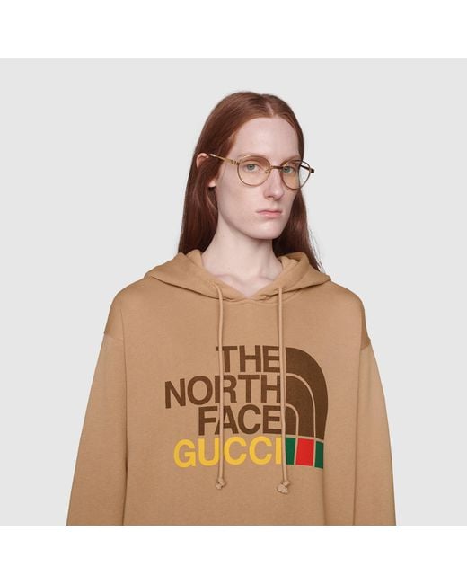Gucci Natural X The North Face Logo Sweatshirt