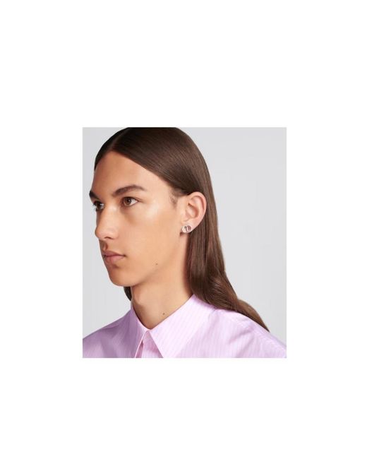 Dior White Cd Icon Earrings for men
