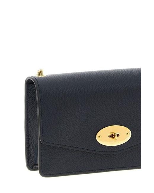 Mulberry Blue Small 'Darley' Shoulder Bag