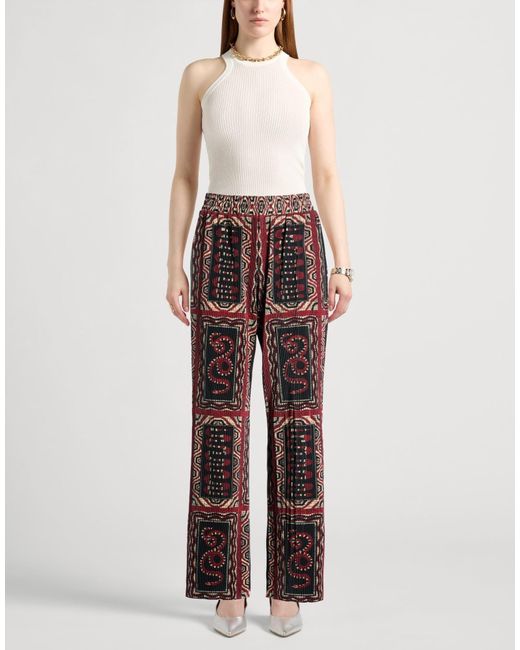 Farm Rio Red Multicolour Casual Trouser