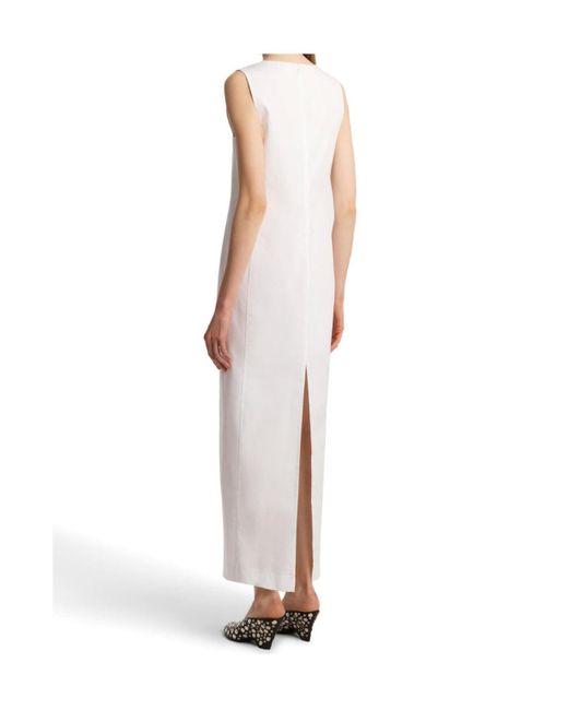Khaite White Avery Dress