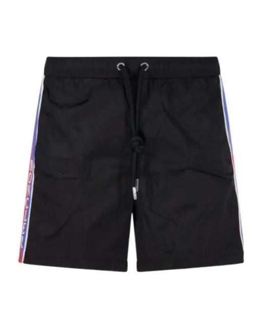 Moncler Black Drawstring Swimsuit for men