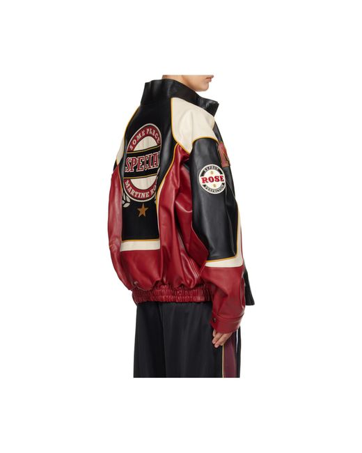 Martine Rose Blue Zip-Up High Neck Jacket for men