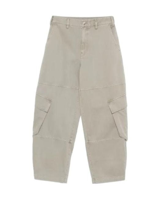 FRAME Gray The Bubble Cargo Trousers