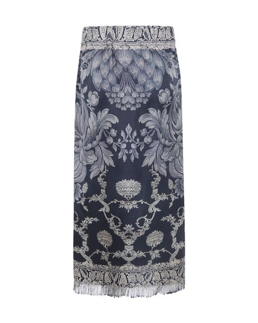 Pierre Louis Mascia Gray Aloes Skirt
