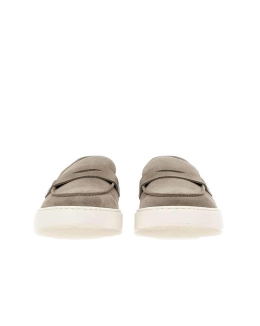 Doucal's White Penny Slip-On Loafers for men