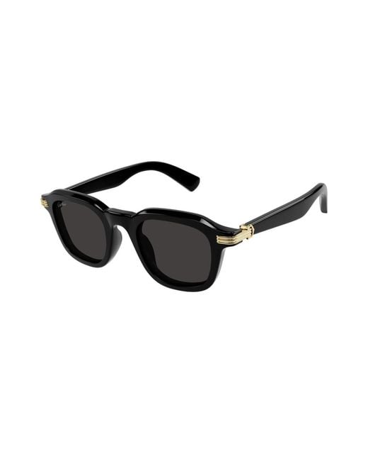 Cartier Black Square-Frame Sunglasses for men