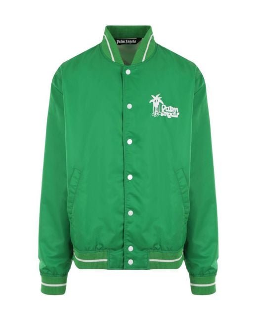 Palm Angels Green Coats for men