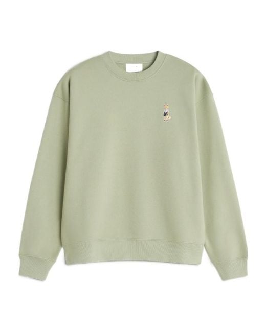 Maison Kitsuné Green Maison Kitsuné Dressed Fox Logo Sweatshirt