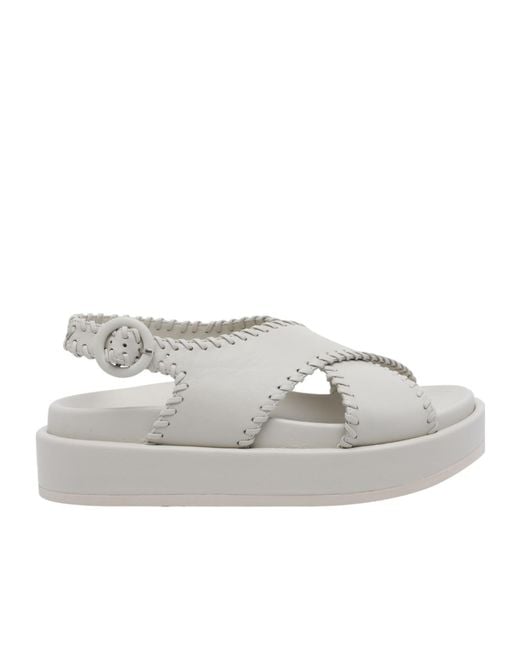 Paloma Barceló Gray Paloma Barceló Buckled Sandals