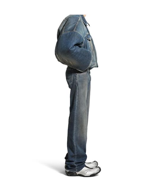 Balenciaga Blue Fitted Low-Waisted Jeans