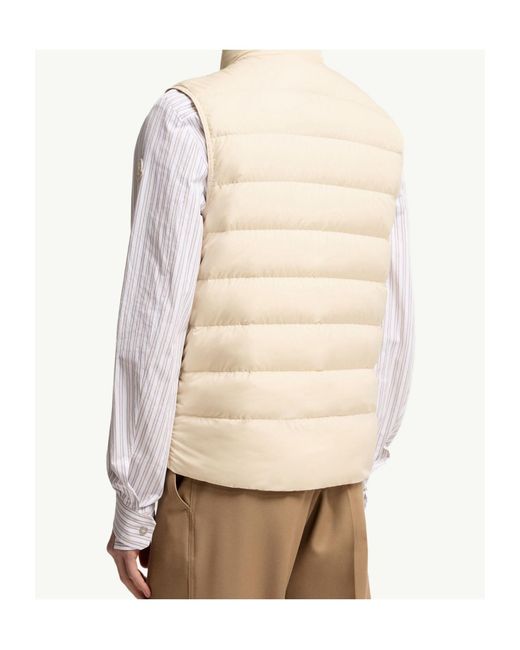 Moncler Natural Lechtal Zip-Up Padded Gilet for men