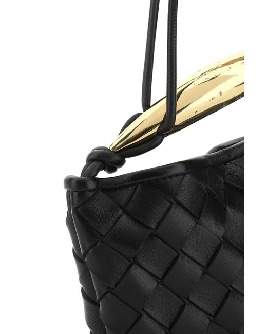 Bottega Veneta Black Intrecciato Mini Sardine Bag