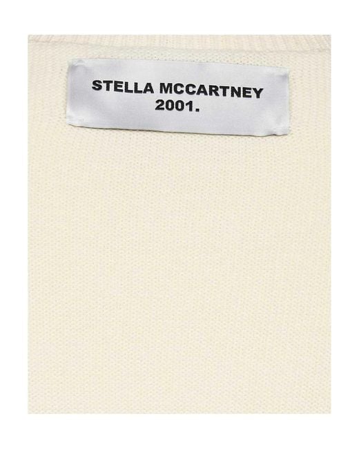 Stella McCartney White Short Knitted Sweater