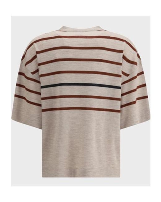Brunello Cucinelli White Wool T-Shirt