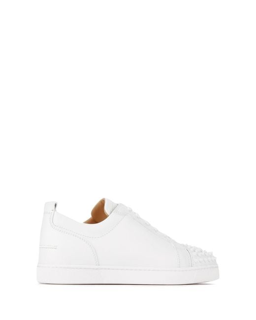 Christian Louboutin White Louis Junior Spikes Sneakers for men
