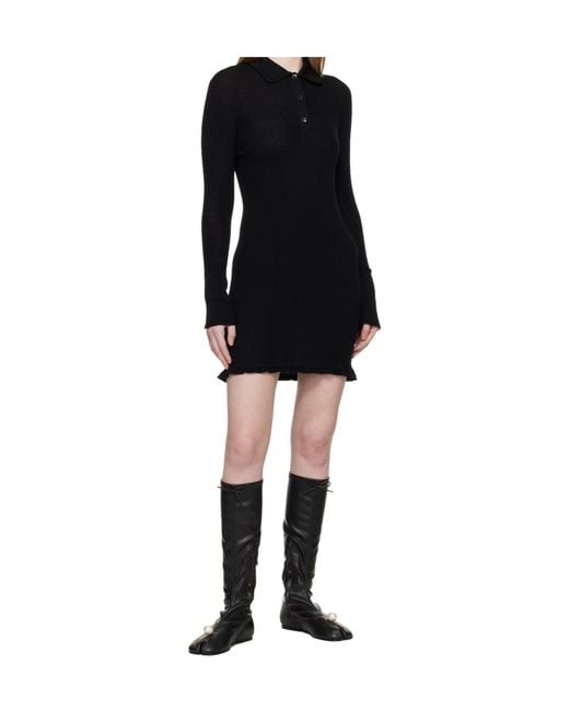 CECILIE BAHNSEN Black Long Sleeve Dress