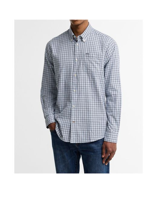 Barbour Blue Check Long-Sleeve Shirt for men
